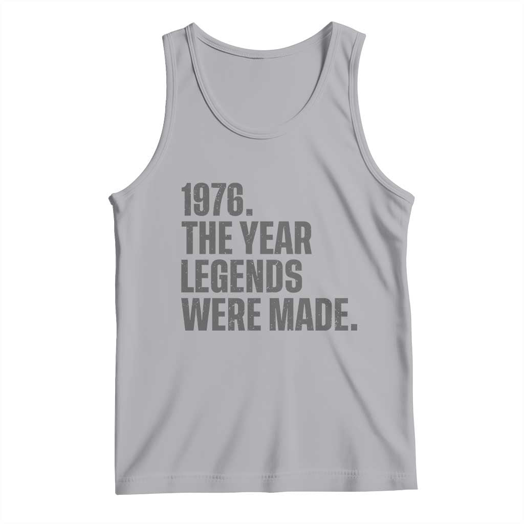 1976 The Year Legends Were Made Tank Top Minimalist Retro 50th Birthday