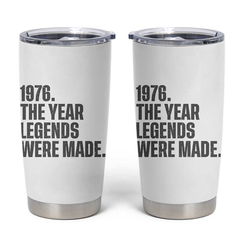 1976 The Year Legends Were Made Tumbler Cup Minimalist Retro 50th Birthday