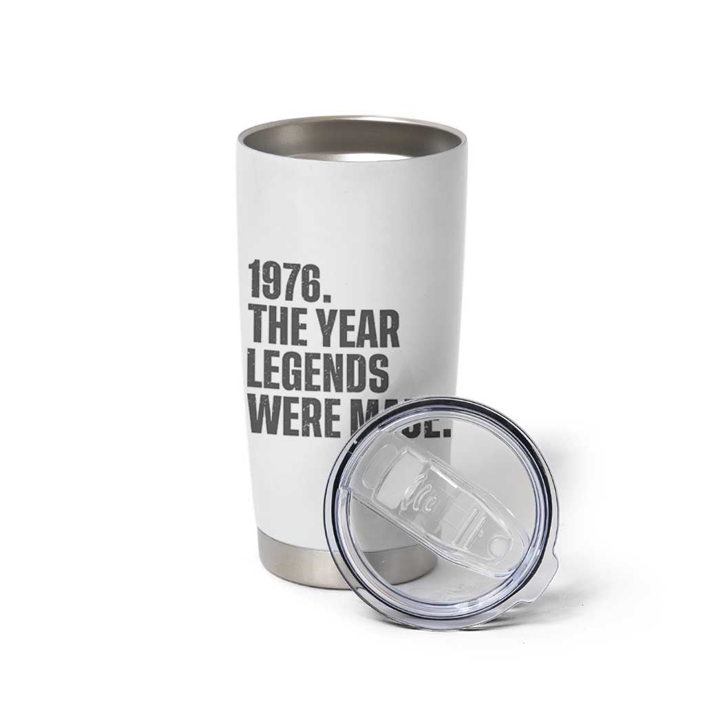 1976 The Year Legends Were Made Tumbler Cup Minimalist Retro 50th Birthday