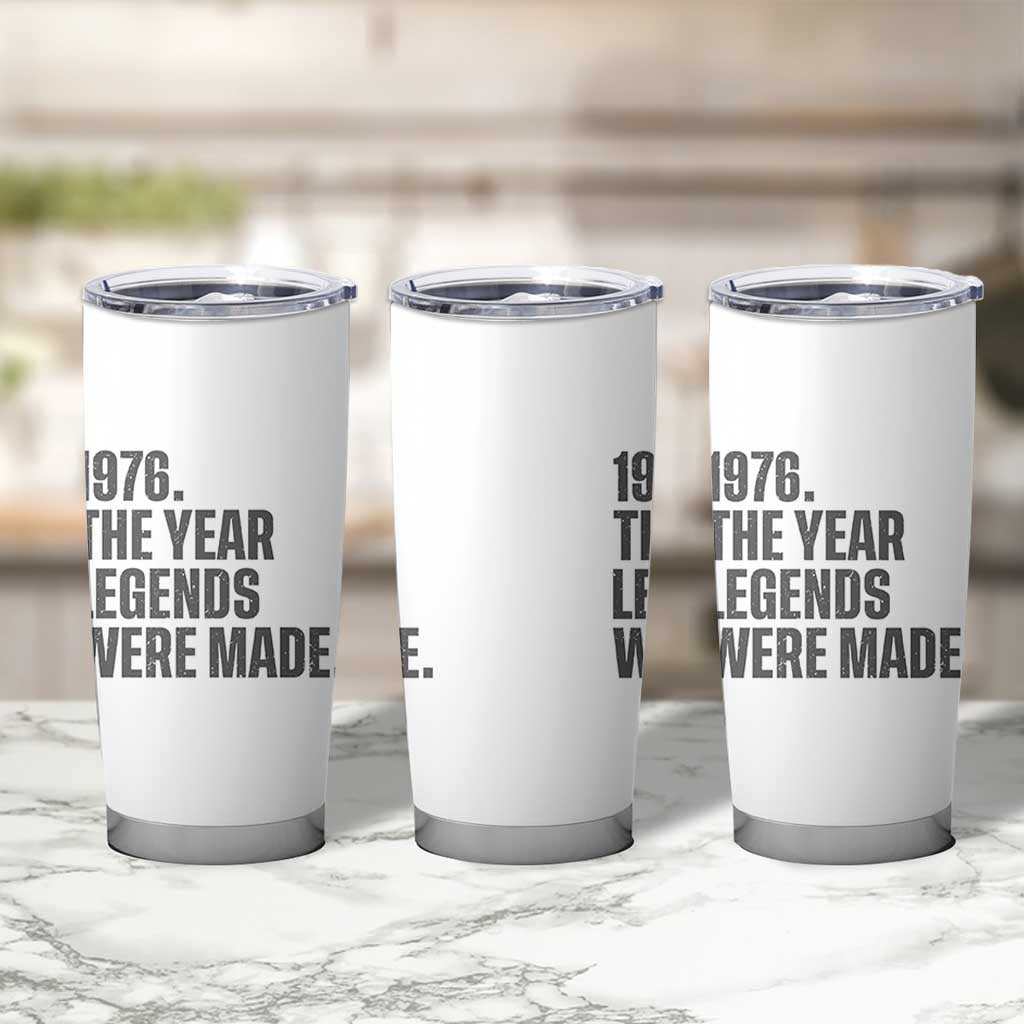 1976 The Year Legends Were Made Tumbler Cup Minimalist Retro 50th Birthday