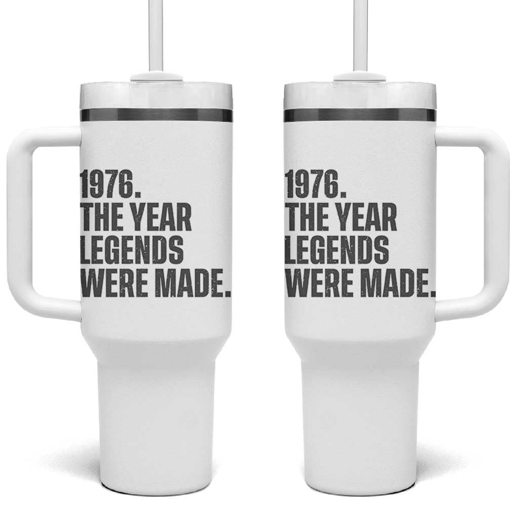 1976 The Year Legends Were Made Tumbler With Handle Minimalist Retro 50th Birthday