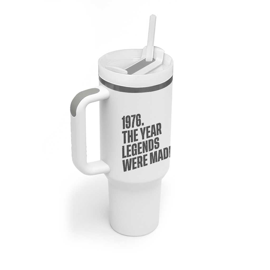 1976 The Year Legends Were Made Tumbler With Handle Minimalist Retro 50th Birthday