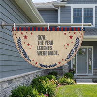 1976 The Year Legends Were Made Patriotic Fan Flag Minimalist Retro 50th Birthday