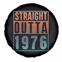 Straight Outta 1976 Spare Tire Cover Funny 50th Birthday Retro Neon Gradient Effect Printing