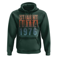 Straight Outta 1976 Hoodie Funny 50th Birthday Retro Neon Gradient Effect Printing