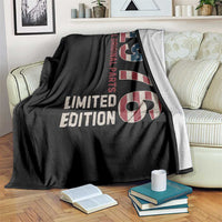 Vintage 1976 All Original Parts Throw Blanket Patriotic US Flag 50th Birthday Gift