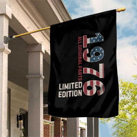 Vintage 1976 All Original Parts Garden Flag Patriotic US Flag 50th Birthday Gift