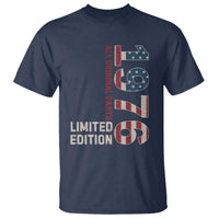 Vintage 1976 All Original Parts T Shirt Patriotic US Flag 50th Birthday Gift