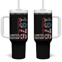 Vintage 1976 All Original Parts Tumbler With Handle Patriotic US Flag 50th Birthday Gift