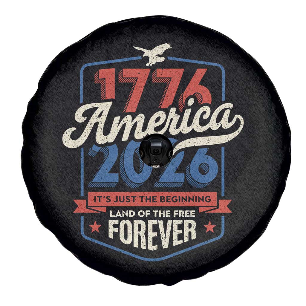 America 250th Anniversary 1776 to 2026 Spare Tire Cover Land Of The Free Patriotic Gift