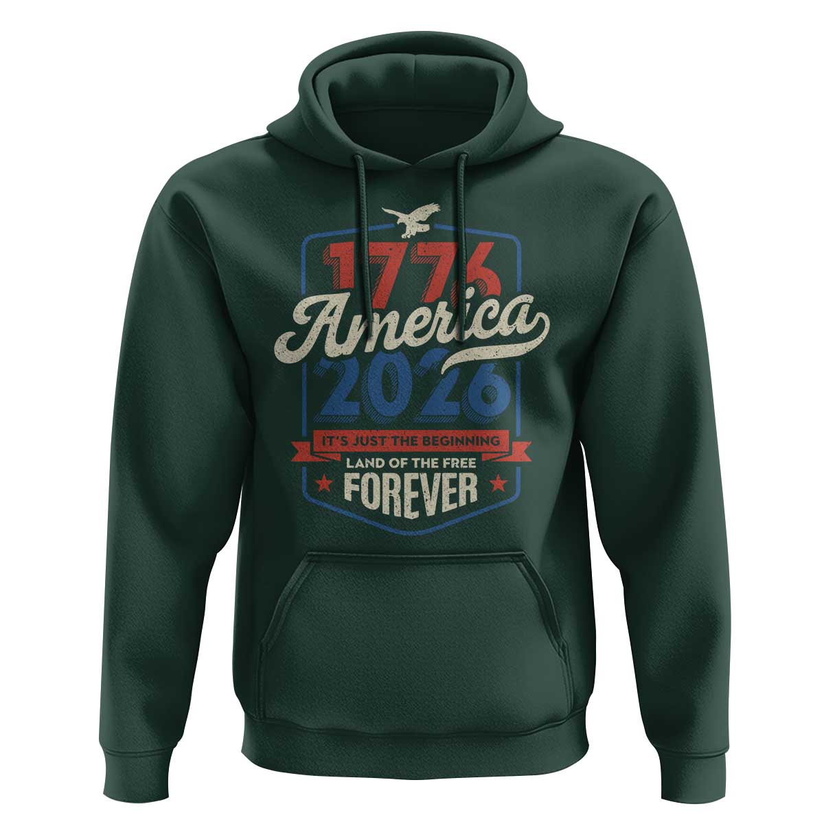 America 250th Anniversary 1776 to 2026 Hoodie Land Of The Free Patriotic Gift