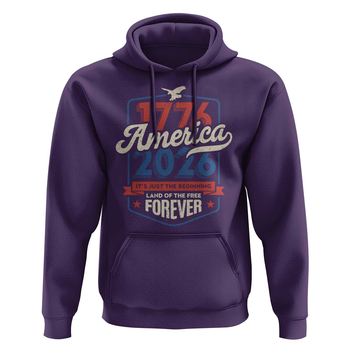 America 250th Anniversary 1776 to 2026 Hoodie Land Of The Free Patriotic Gift