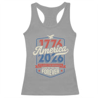 America 250th Anniversary 1776 to 2026 Racerback Tank Top Land Of The Free Patriotic Gift