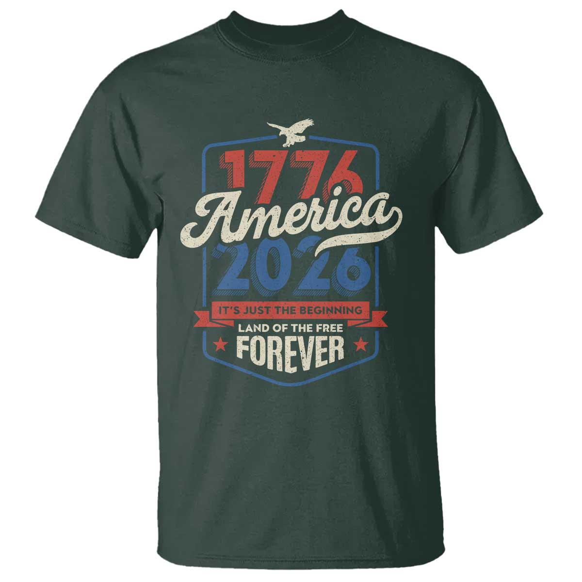 America 250th Anniversary 1776 to 2026 T Shirt Land Of The Free Patriotic Gift