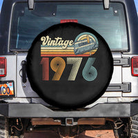 Vintage Sunset 1976 Retro Cassette Spare Tire Cover Mechanical Dial Tech Nostalgia 50th Birthday