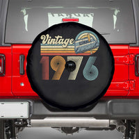 Vintage Sunset 1976 Retro Cassette Spare Tire Cover Mechanical Dial Tech Nostalgia 50th Birthday
