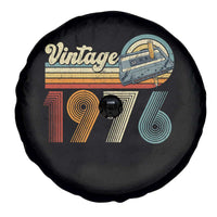 Vintage Sunset 1976 Retro Cassette Spare Tire Cover Mechanical Dial Tech Nostalgia 50th Birthday