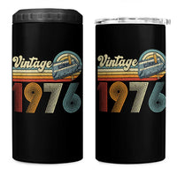 Vintage Sunset 1976 Retro Cassette 4 in 1 Can Cooler Tumbler Mechanical Dial Tech Nostalgia 50th Birthday
