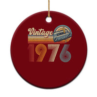 Vintage Sunset 1976 Retro Cassette Ceramic Ornament Mechanical Dial Tech Nostalgia 50th Birthday