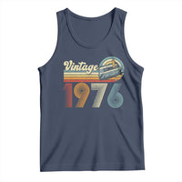 Vintage Sunset 1976 Retro Cassette Tank Top Mechanical Dial Tech Nostalgia 50th Birthday