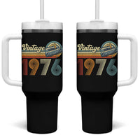Vintage Sunset 1976 Retro Cassette Tumbler With Handle Mechanical Dial Tech Nostalgia 50th Birthday