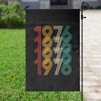 Retro 1976 Multi Line Neon Pop Typography Garden Flag Vintage 50th Birthday Gift