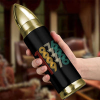 Retro 1976 Multi Line Neon Pop Typography Bullet Tumbler Vintage 50th Birthday Gift