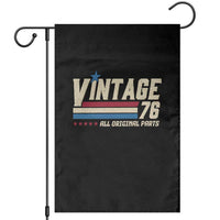 Vintage 76 All Original Parts Garden Flag Retro Stripe Patriotic 50th Birthday