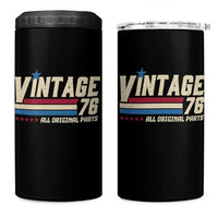 Vintage 76 All Original Parts 4 in 1 Can Cooler Tumbler Retro Stripe Patriotic 50th Birthday