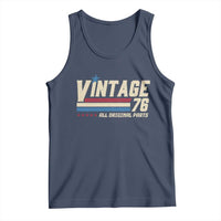Vintage 76 All Original Parts Tank Top Retro Stripe Patriotic 50th Birthday