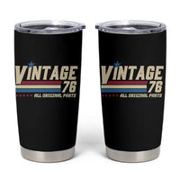 Vintage 76 All Original Parts Tumbler Cup Retro Stripe Patriotic 50th Birthday
