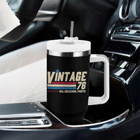 Vintage 76 All Original Parts Tumbler With Handle Retro Stripe Patriotic 50th Birthday
