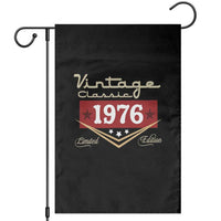 Vintage Classic 1976 Limited Edition Garden Flag Luxury Retro Milestone Birthday