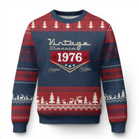 Vintage Classic 1976 Limited Edition Ugly Christmas Sweater Luxury Retro Milestone Birthday
