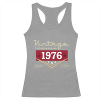 Vintage Classic 1976 Limited Edition Racerback Tank Top Luxury Retro Milestone Birthday