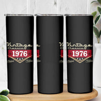 Vintage Classic 1976 Limited Edition Skinny Tumbler Luxury Retro Milestone Birthday
