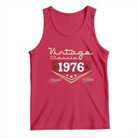 Vintage Classic 1976 Limited Edition Tank Top Luxury Retro Milestone Birthday