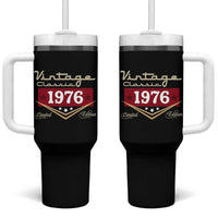 Vintage Classic 1976 Limited Edition Tumbler With Handle Luxury Retro Milestone Birthday