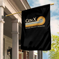 Gen X We Made Whatever An Emotion Garden Flag Vintage Retro 70s Rainbow Graphic