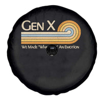 Gen X We Made Whatever An Emotion Spare Tire Cover Vintage Retro 70s Rainbow Graphic