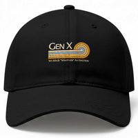 Gen X We Made Whatever An Emotion Baseball Cap Vintage Retro 70s Rainbow Graphic