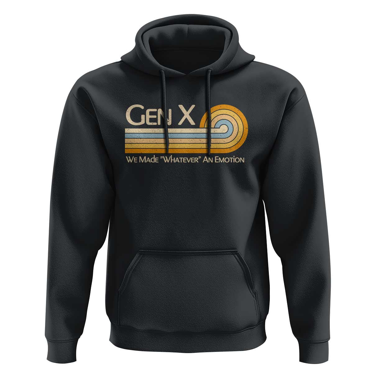 Gen X We Made Whatever An Emotion Hoodie Vintage Retro 70s Rainbow Graphic