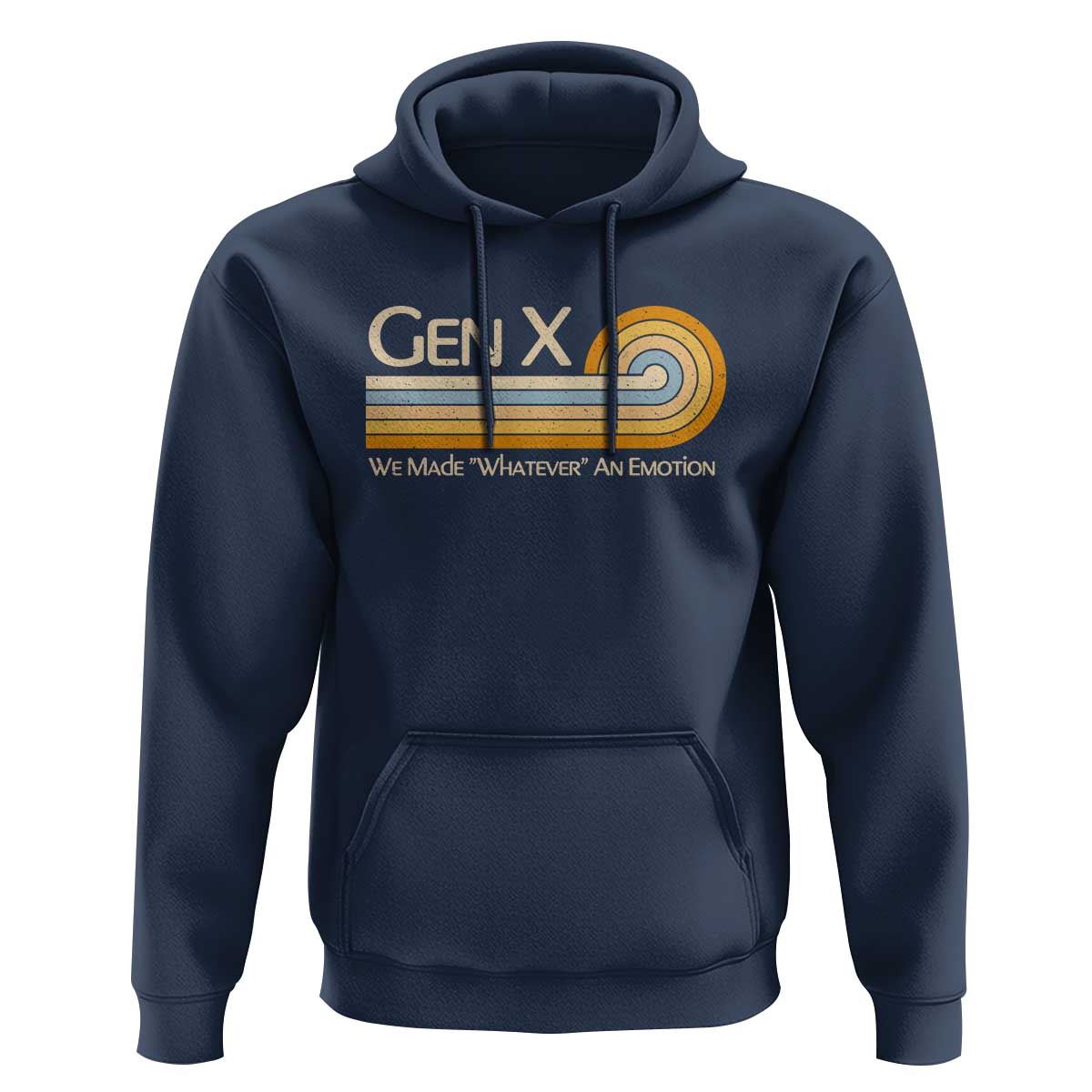 Gen X We Made Whatever An Emotion Hoodie Vintage Retro 70s Rainbow Graphic