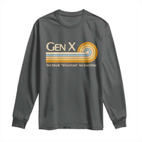 Gen X We Made Whatever An Emotion Long Sleeve Shirt Vintage Retro 70s Rainbow Graphic