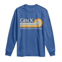 Gen X We Made Whatever An Emotion Long Sleeve Shirt Vintage Retro 70s Rainbow Graphic