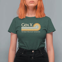 Gen X We Made Whatever An Emotion T Shirt For Women Vintage Retro 70s Rainbow Graphic