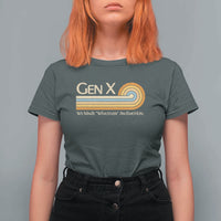 Gen X We Made Whatever An Emotion T Shirt For Women Vintage Retro 70s Rainbow Graphic