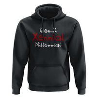 Gen X Xennial Millennial Hoodie Micro Generation Retro Typography Graphic