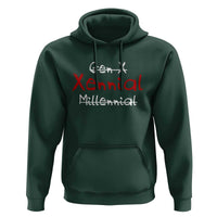 Gen X Xennial Millennial Hoodie Micro Generation Retro Typography Graphic