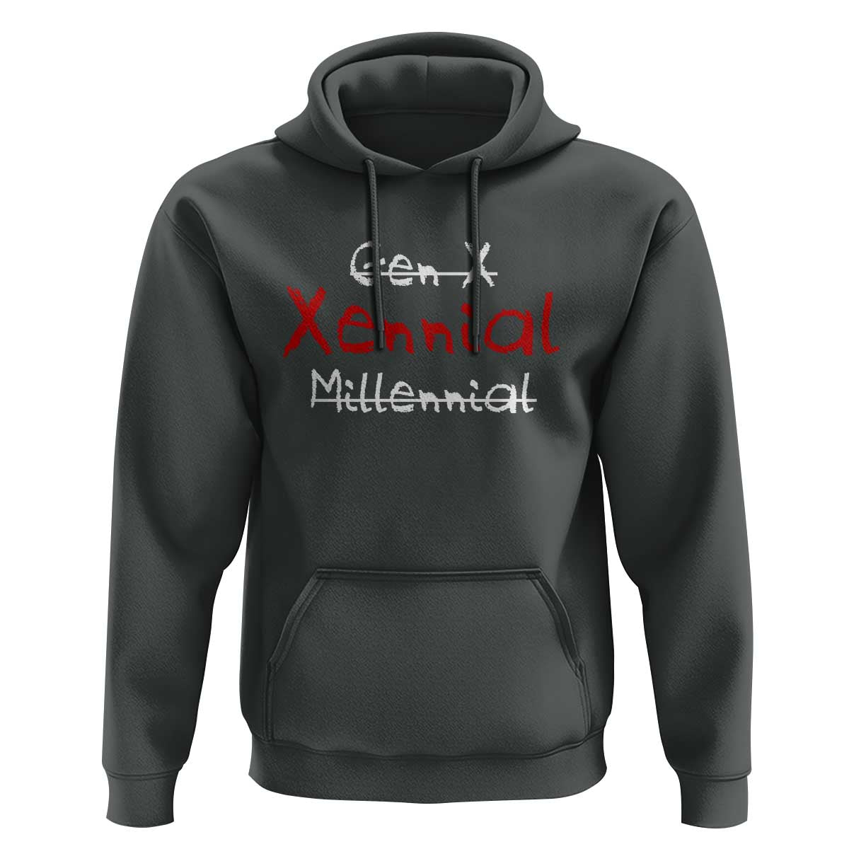 Gen X Xennial Millennial Hoodie Micro Generation Retro Typography Graphic
